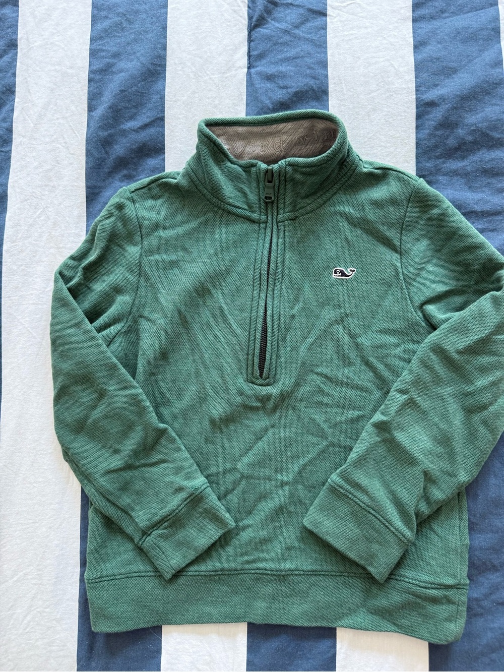 Vineyard Vines Forest Green Half-Zip Pullover